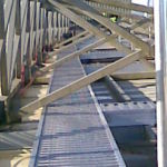 aluminiowy podest komunikacyjny alu-bridge
