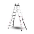 aluminiowa teleskopowa, przegubowa drabina z duża podstawą SCALISSIMA , drabina na schody