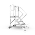 aluminiowa platforma robocza, aluminiowe schodki, stołek IKARO