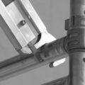 aluminiowe rusztowanie jezdne TEMPO COMFORT - złącze ramek i drabiny schodkowej